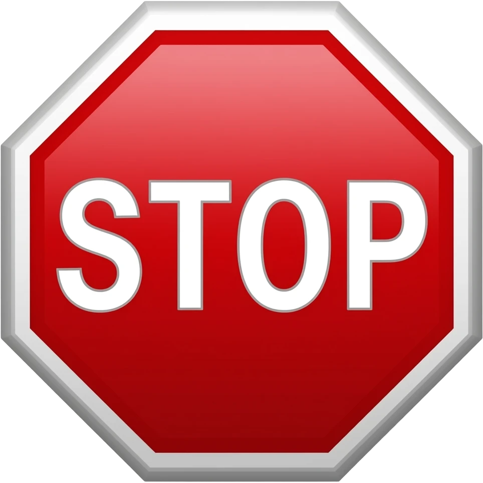 Stop sign emoji