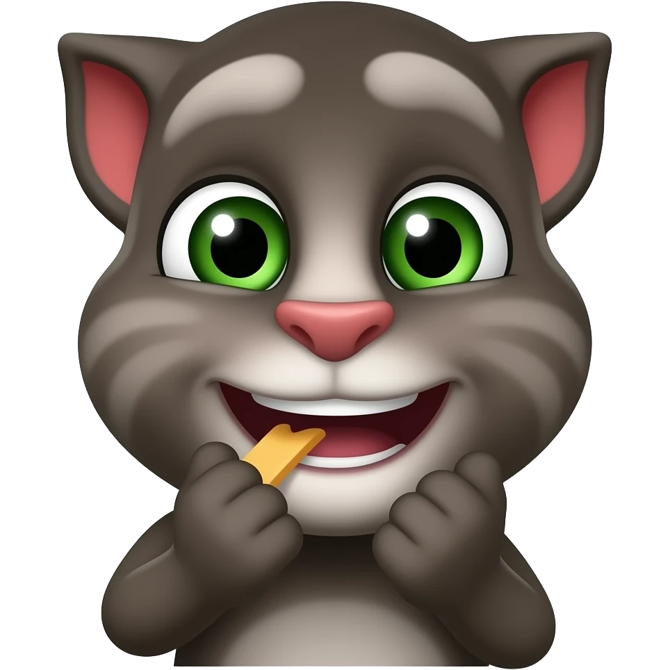 صد تاTalking TOM درحال جیش کردن emoji