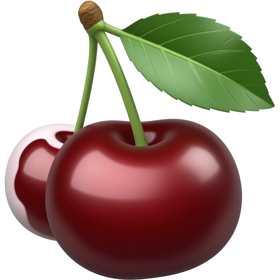 Cherry colour dark emoji