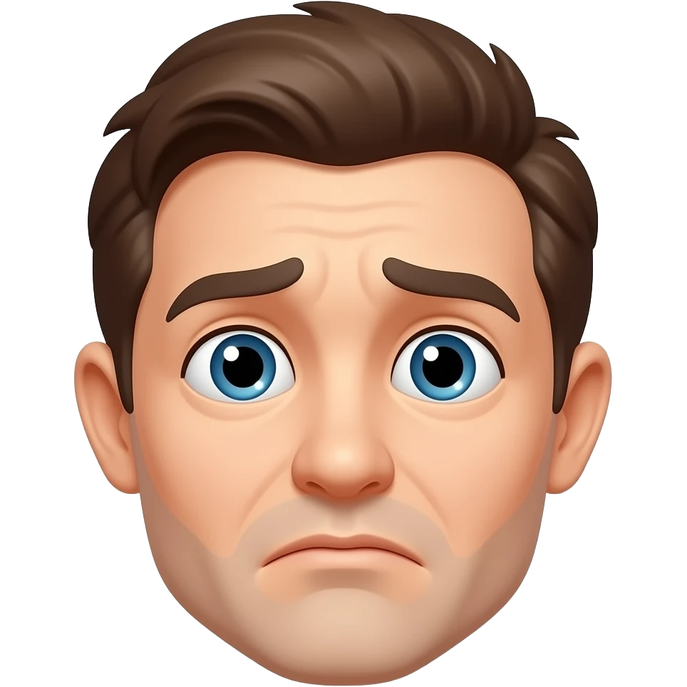 Disorated face emoji