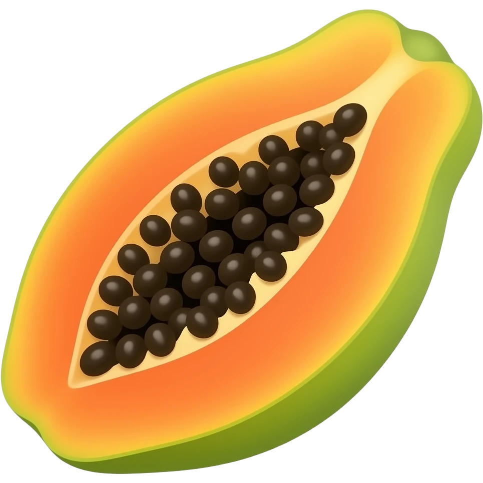 Papaya emoji
