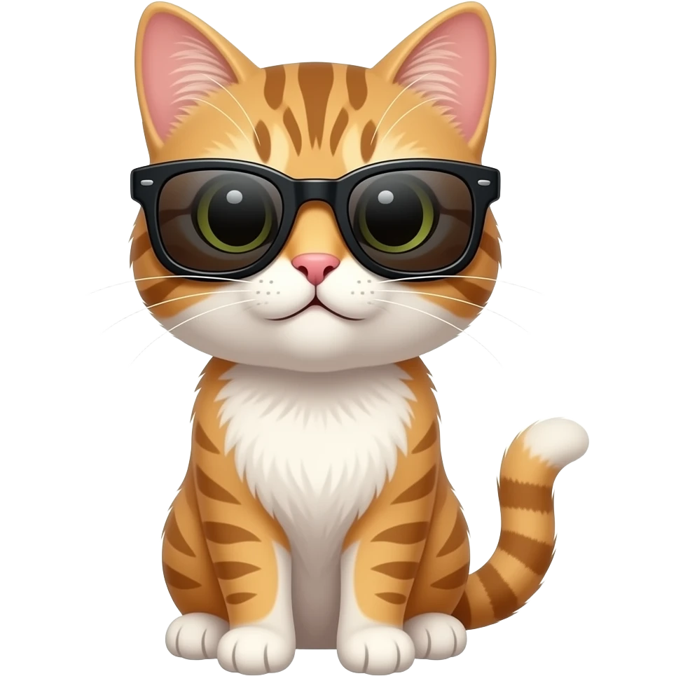 Cat wearing sunglasses emoji