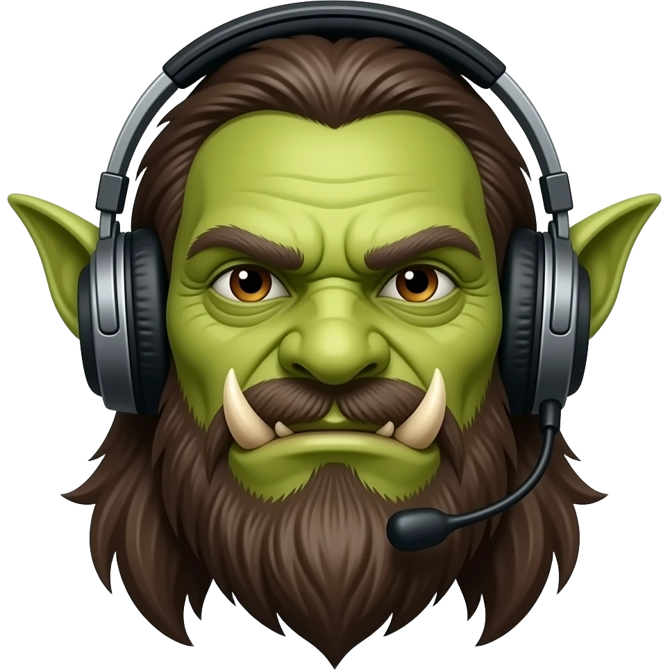 Orcs with Headphone emoji