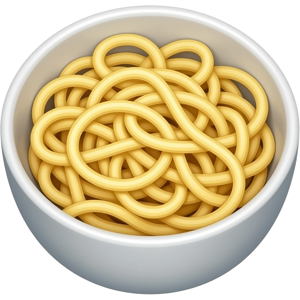 Small noodles in a bowl emoji