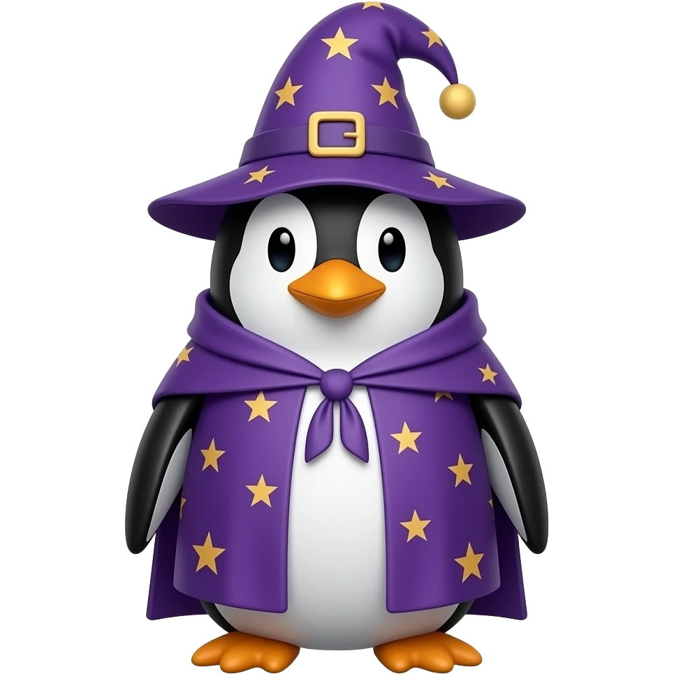 A wizard penguin emoji