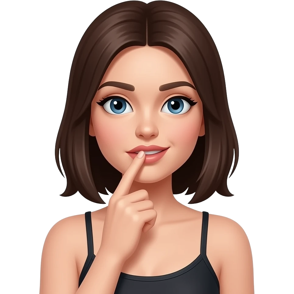 Una chica masrurbandose viendo porno emoji