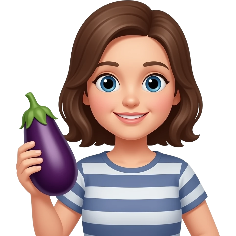 Hold eggplant emoji