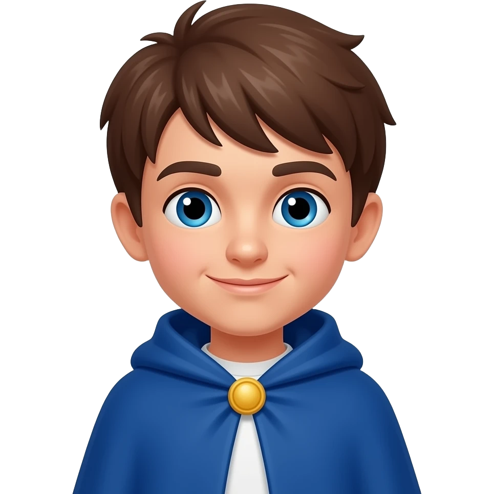 wizard boy blue cape emoji