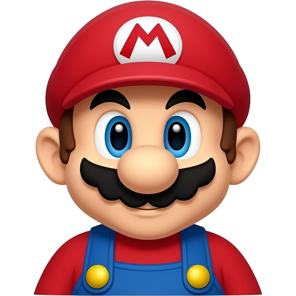 Original pixel Mario emoji