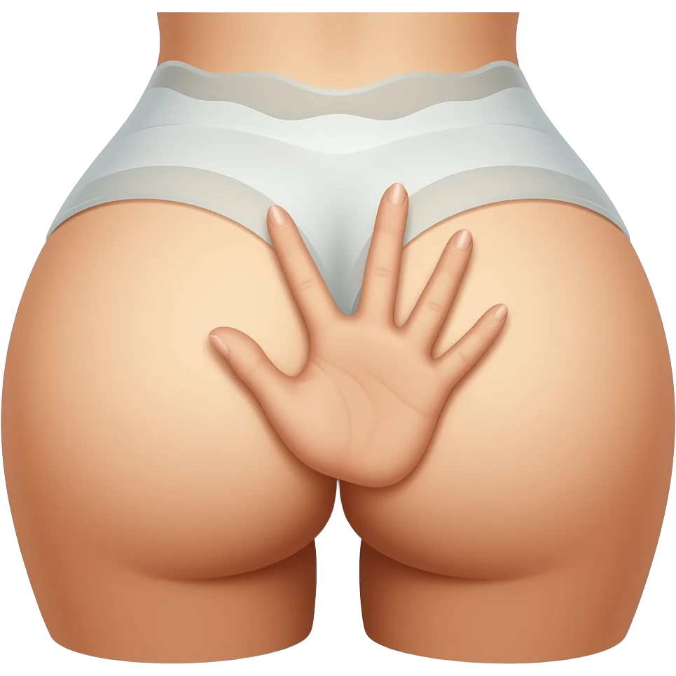 Hand on butt emoji