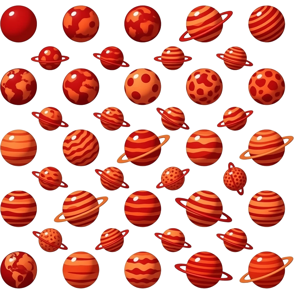 25 rouge planets emoji