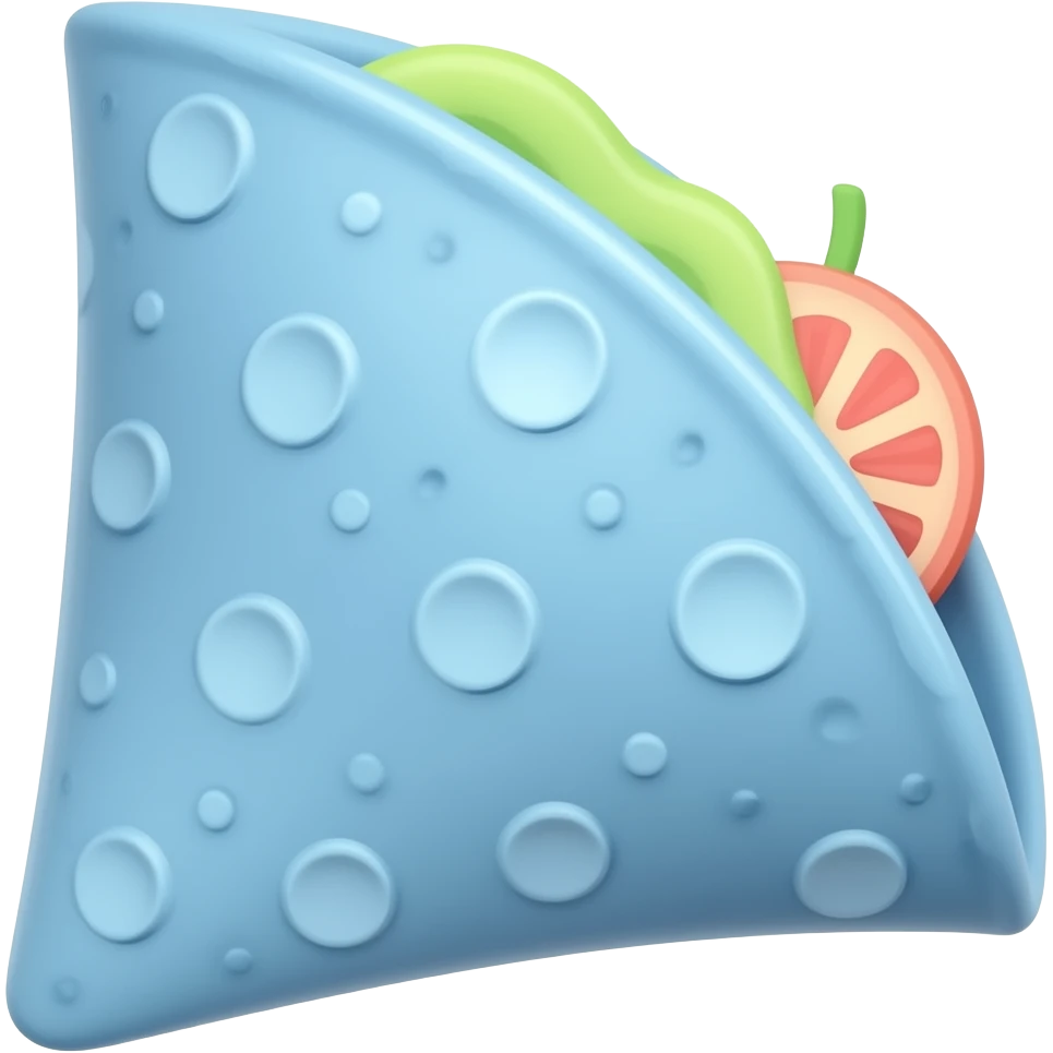 Blue taki tortilla chip emoji