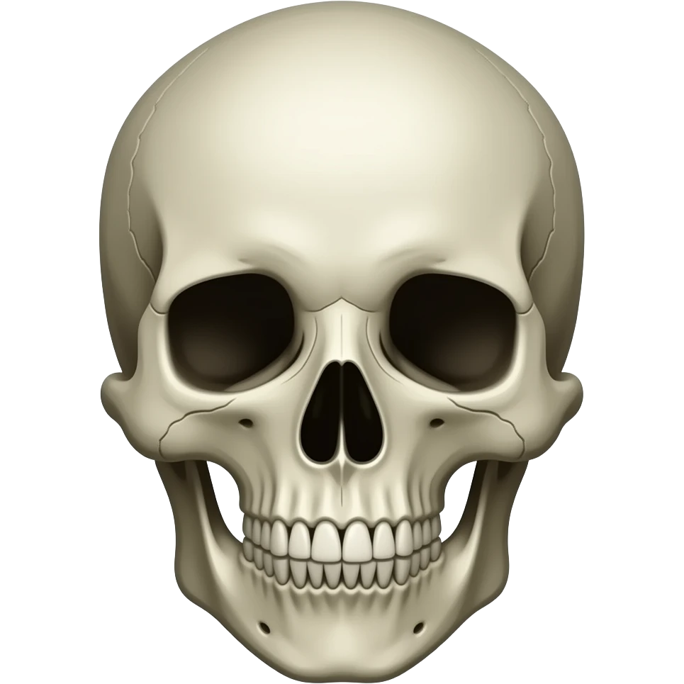 Mind blowing skull face emoji