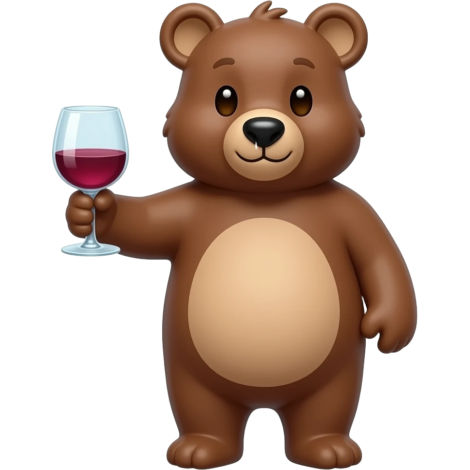 🍷+🐻 emoji
