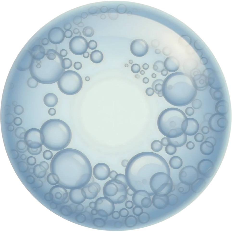 clear tiny gas bubbles in air without human and bid bubble emoji