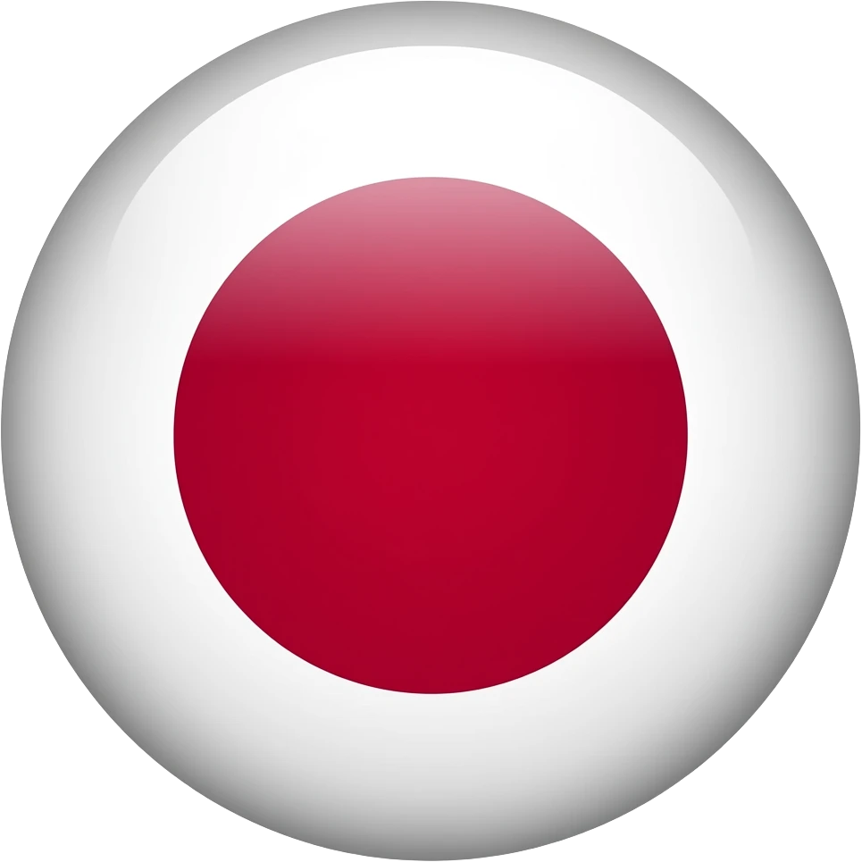 Japan flag map Button no ocean emoji