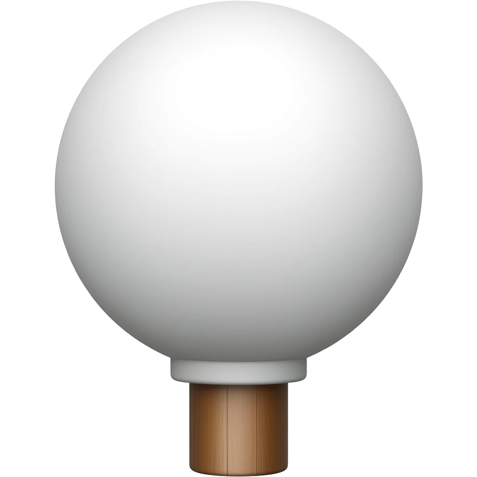 ⚪️ on a pole emoji