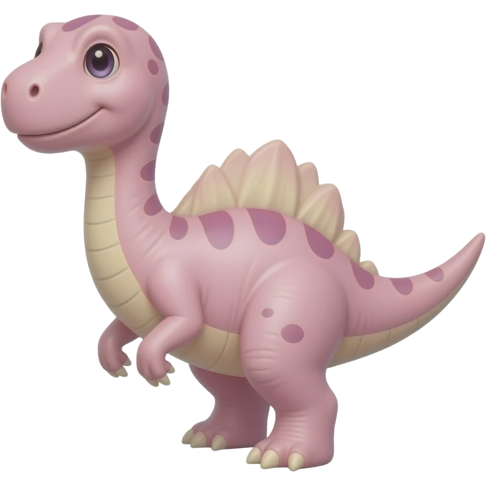 Pink dinosaur Mix with tulip emoji