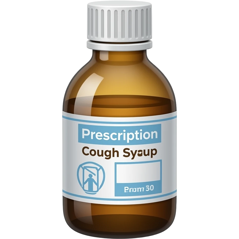 brown presciption cough syrup bottle emoji