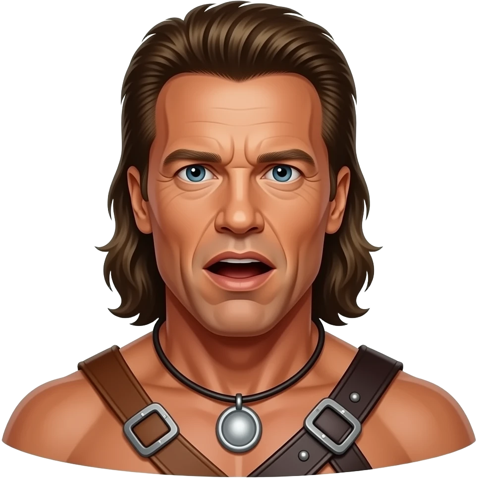 Conan the Barbarian Arnold Schwarzenegger surprised emoji