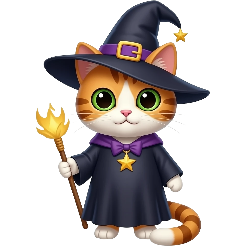 cat witch emoji