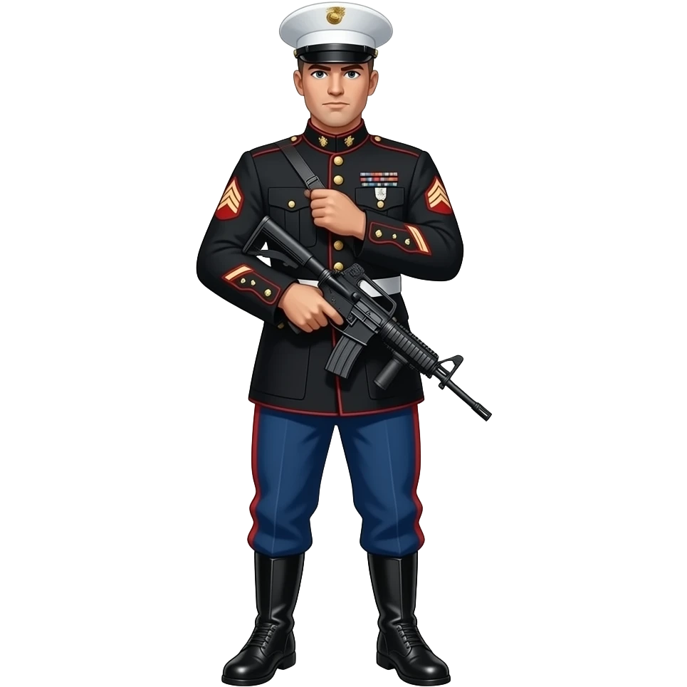 Grumpy usmc emoji