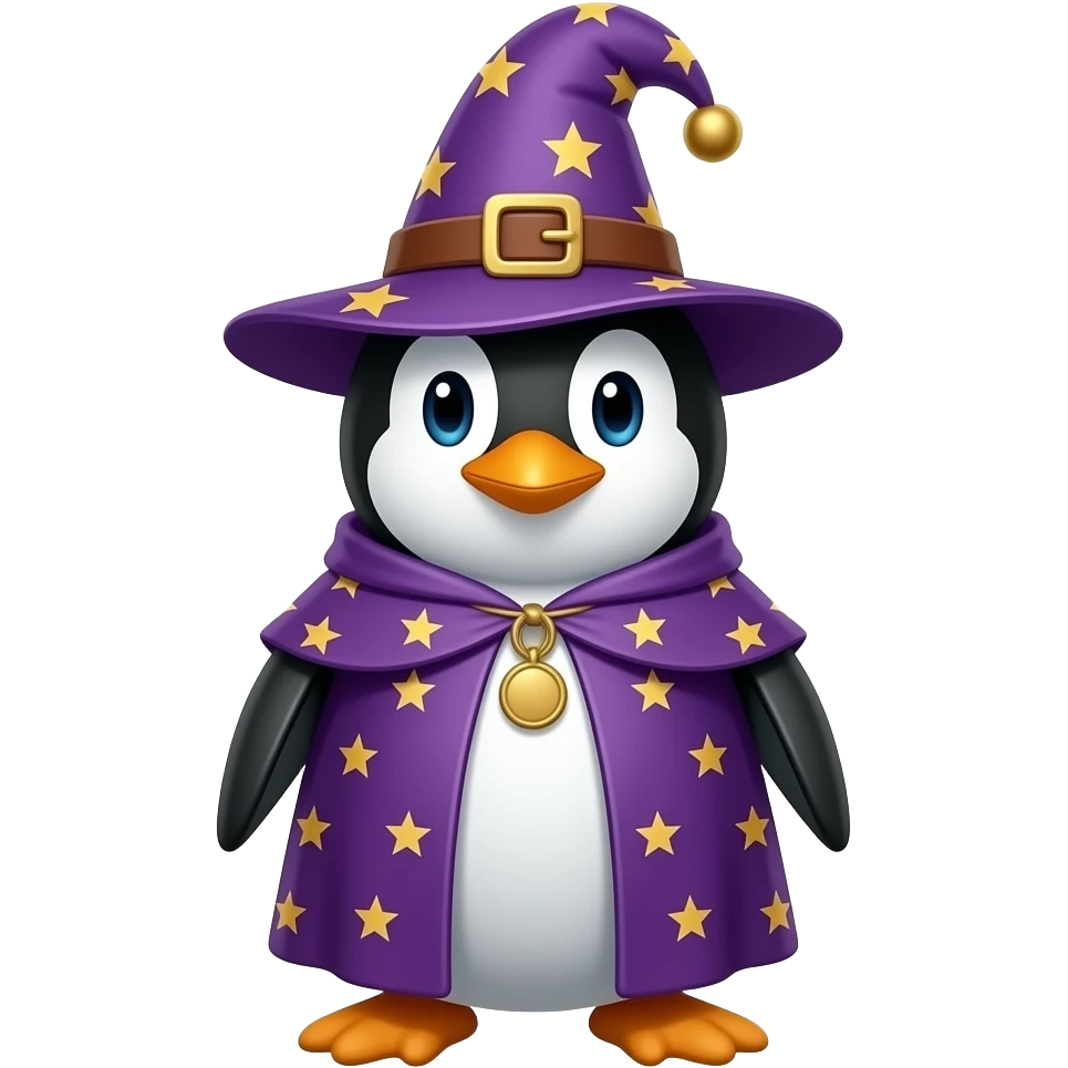 Penguin Wizard emoji