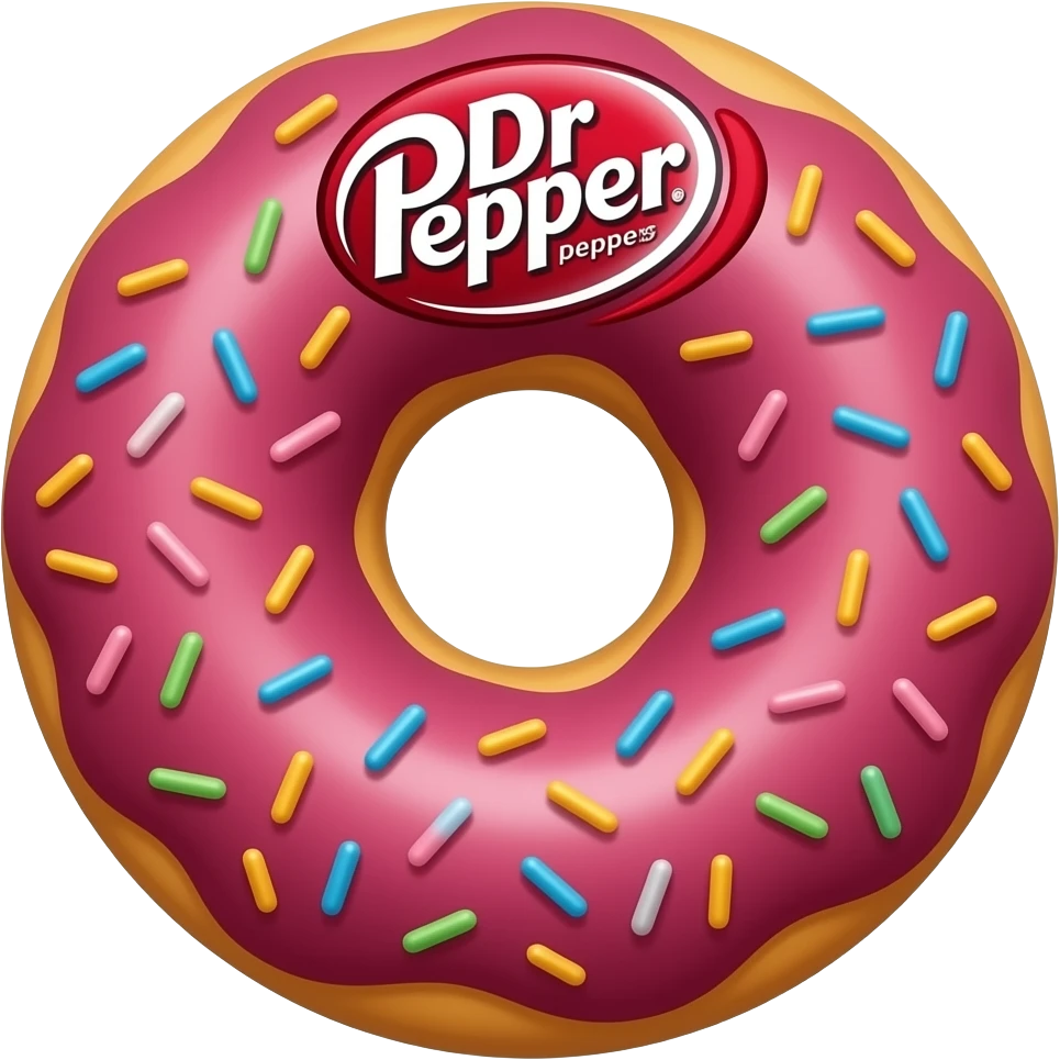 Dr pepper donut emoji