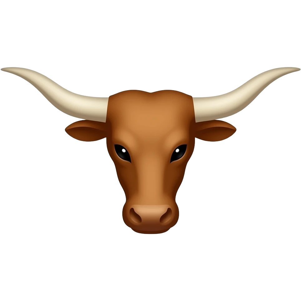 upside down longhorn logo emoji
