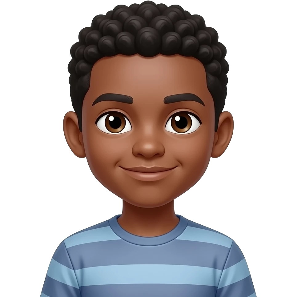 Garçon noir loxé emoji