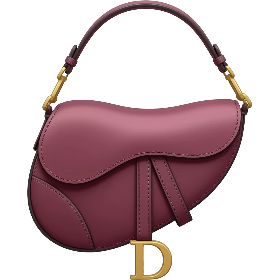 plum dior saddle bag emoji