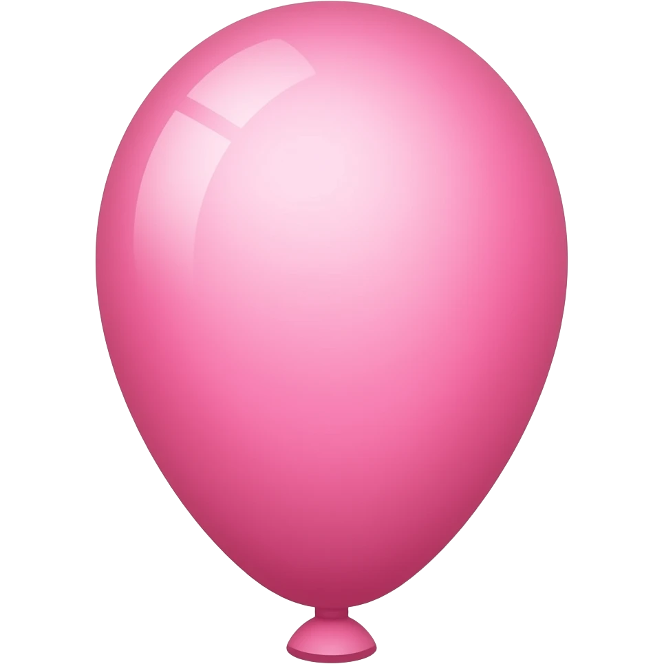 Pink balloon emoji
