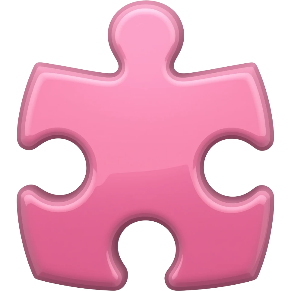 pink 🧩 emoji