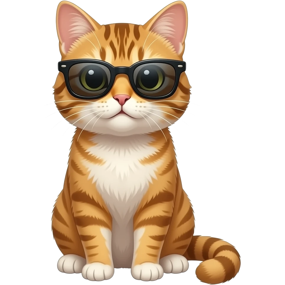 Cat wearing sunglasses emoji