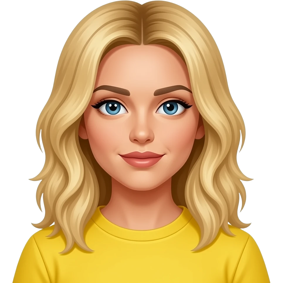 Yellow miley emoji