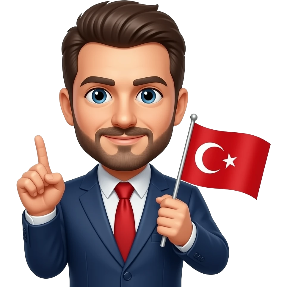 Bana elinde türkiye bayrağı adamı emojisi yap emoji
