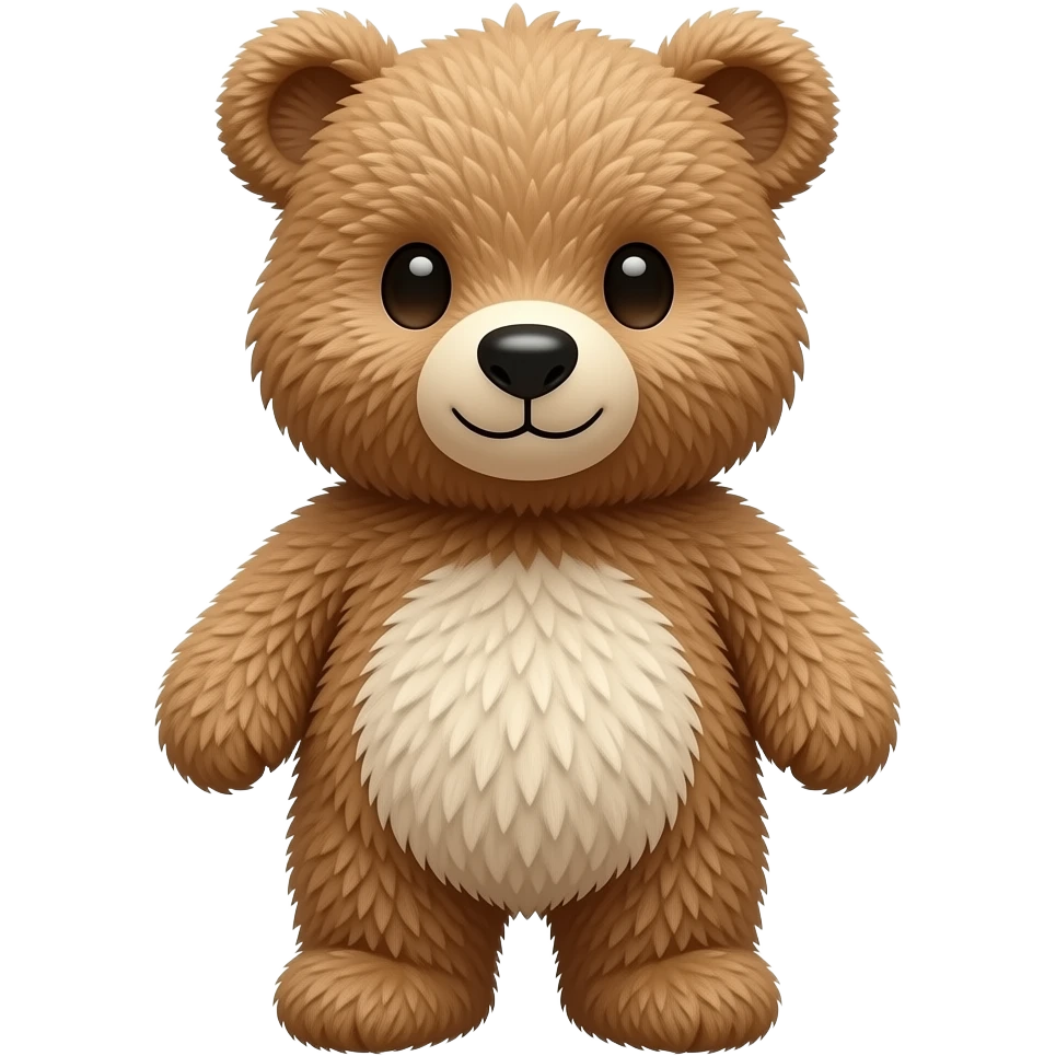 нарисуй плюшевого мишку emoji