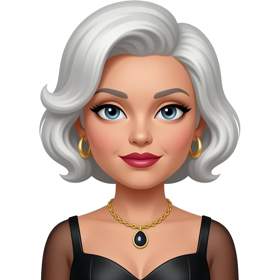 Non chalant diva emoji