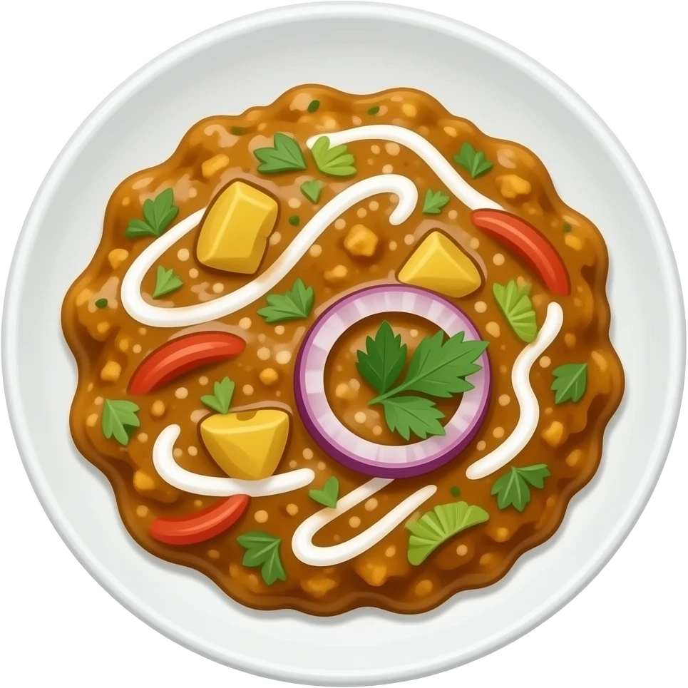 make pav bhaji no face emoji