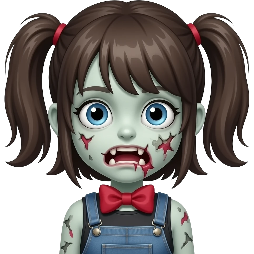 girl zombies with bowtie emoji
