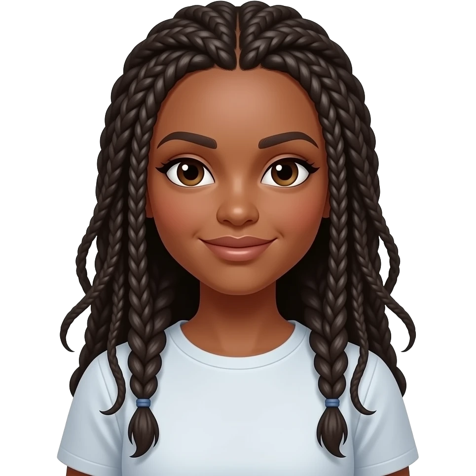 getting braids done emoji