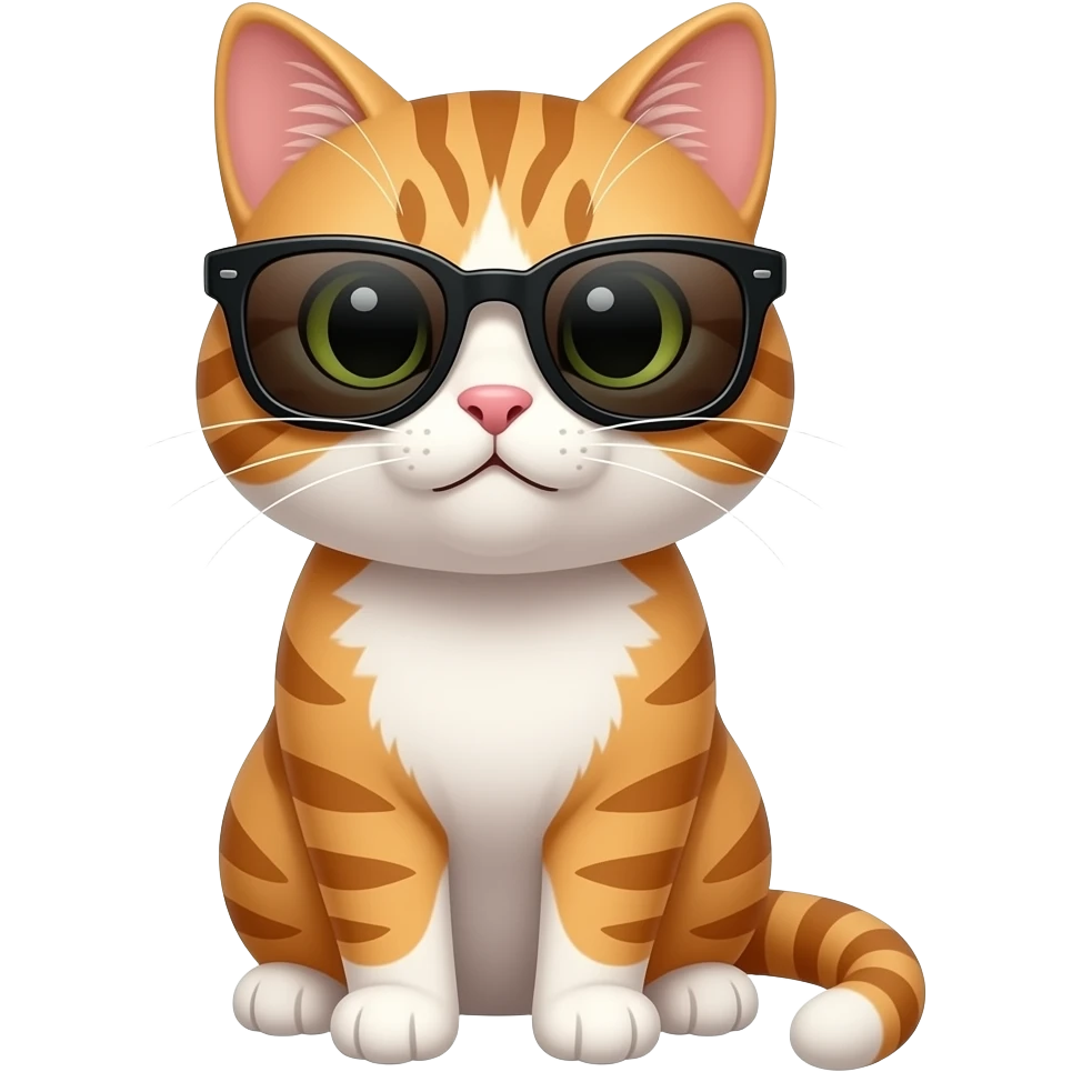 Cat wearing sunglasses emoji