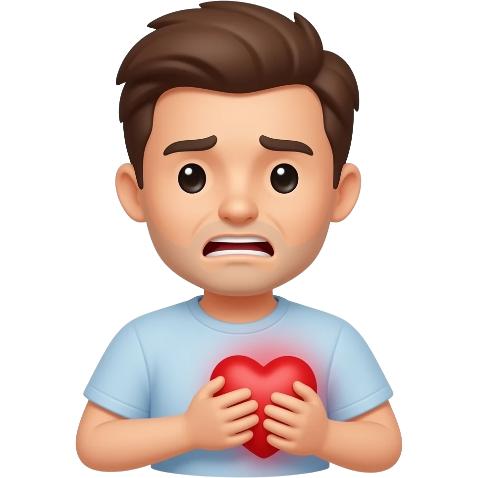 Heart attack emoji