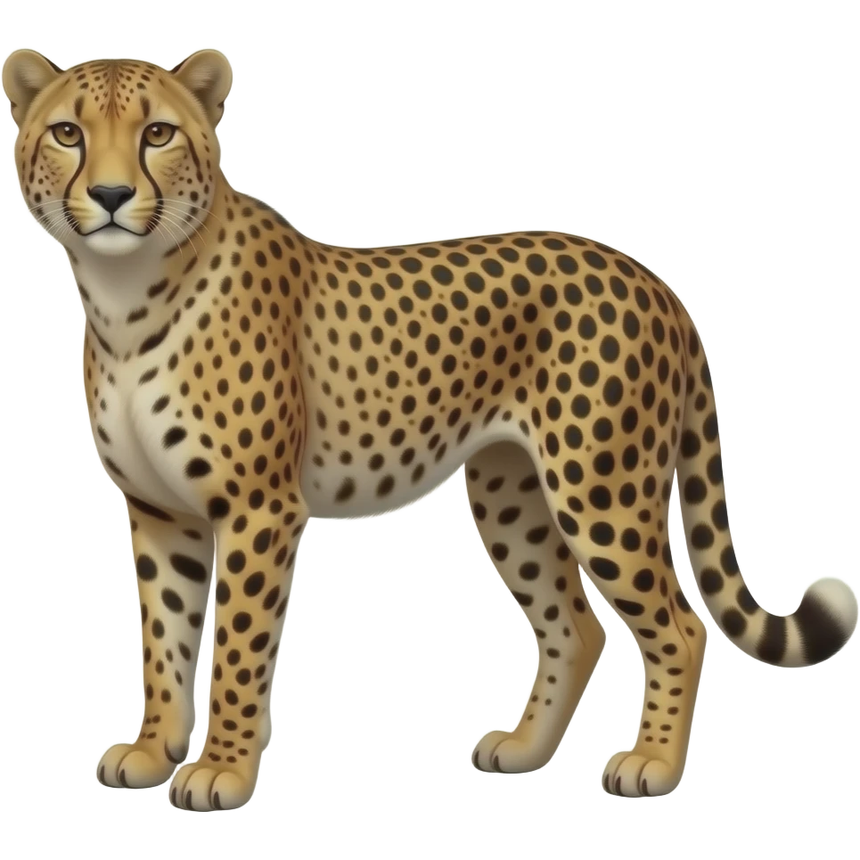 cheetah realistic emoji emoji