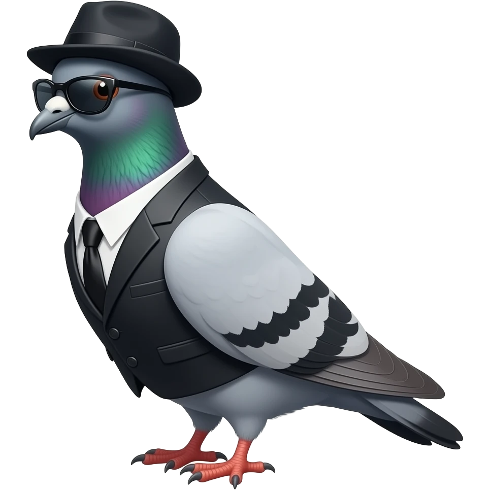 pigeon gangsta emoji