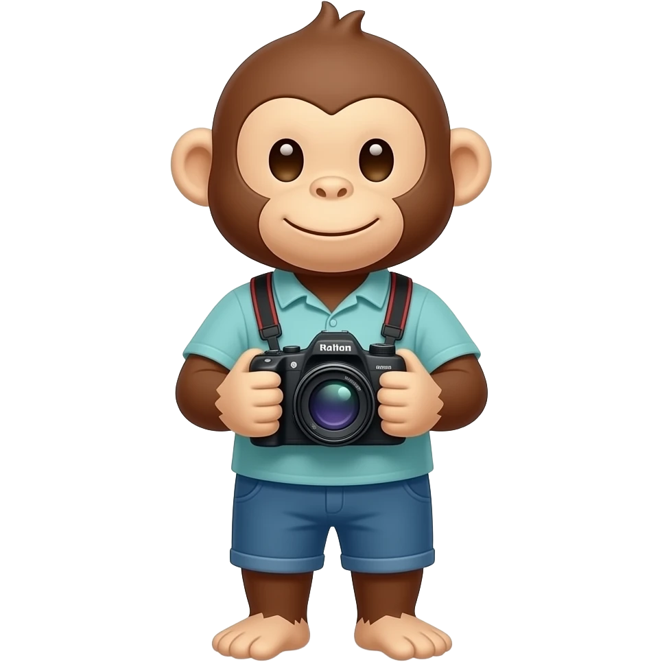 обезьяна с камерой emoji