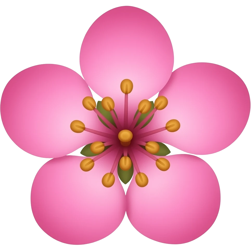 нарисуй цветок Malus 'Brandy Magic' emoji