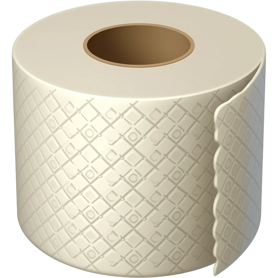 empty roll of toilet paper EMPTY just cardboard emoji