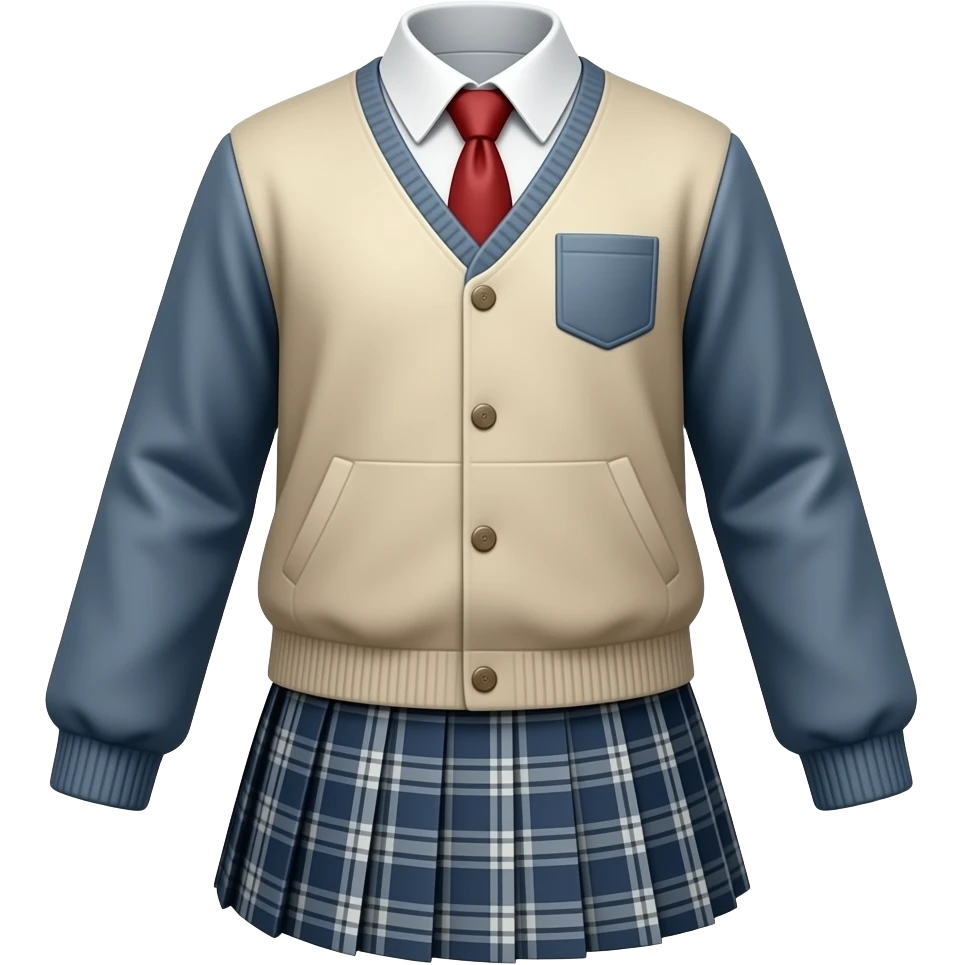 School outfit emoji