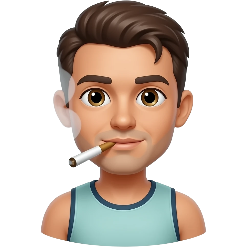 Runner vaping emoji